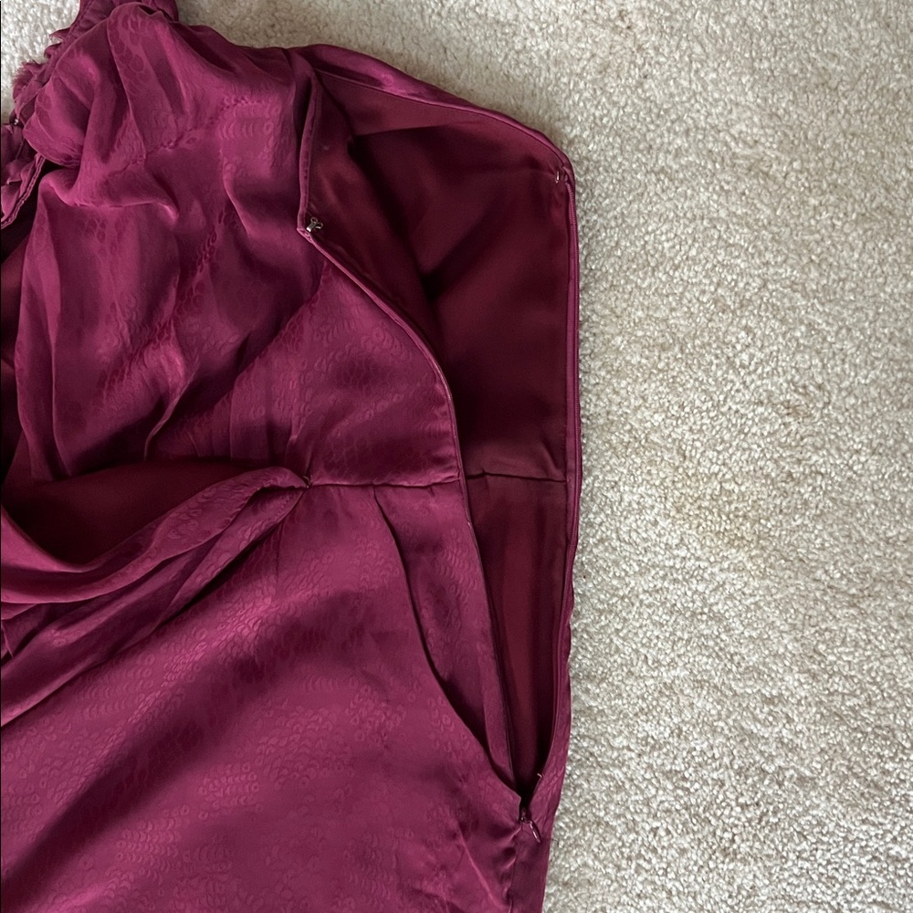Greylin Red Wine Halter Mini Dress Large - Picture 7 of 7